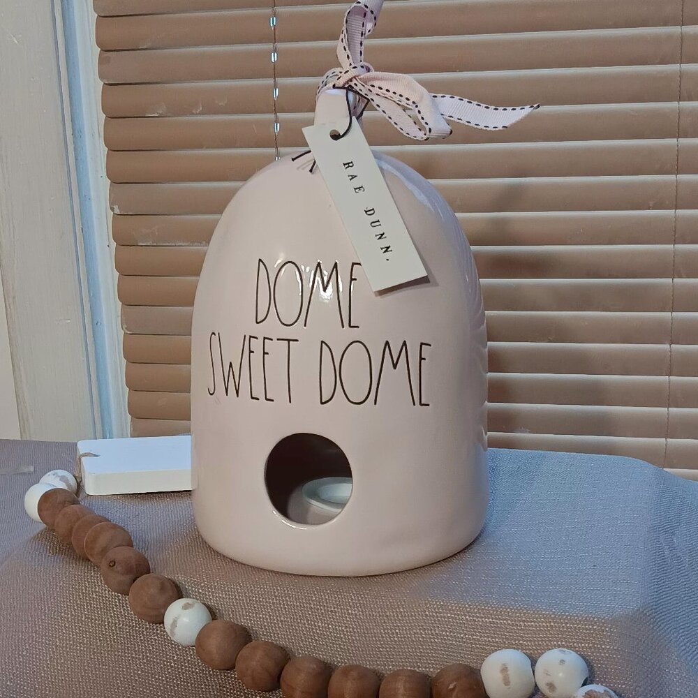 Rae Dunn DOME SWEET DOME Ceramic Birdhouse